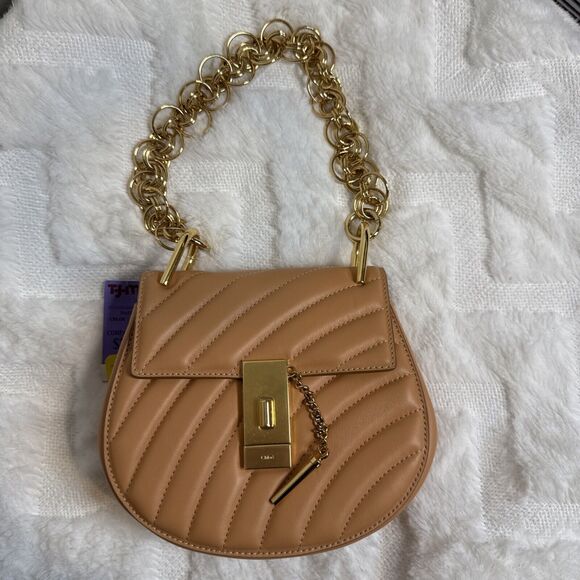 Chloe Handbags - Chloe Drew Bijou 2 Way Shoulder Handbag Leather Blushy Pink Made In Italy